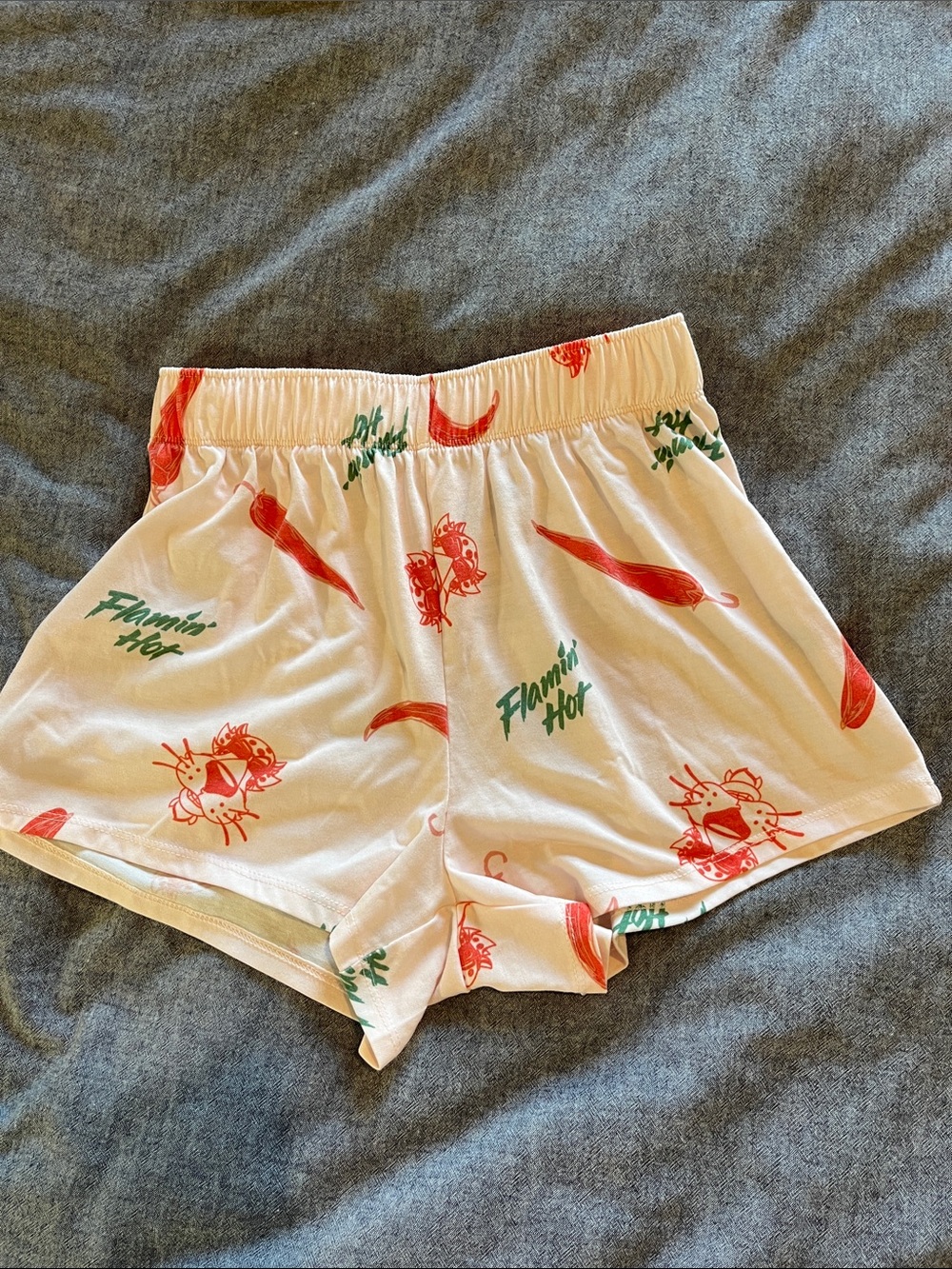 Grayson Social Flamin' Hot Cheetos Women's Sleep Shorts Sz S